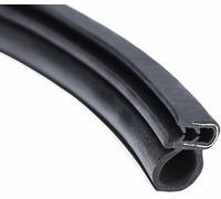 edging strip， U-Shaped Rubber Sealing Strip, Black Airtight and Aging Strong Edging for Keen Surfaces(5mmx11mmx34mmx2m)