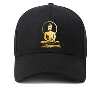 EDGMM Baseball Cap Golf Dad Hat Adjustable Cotton Hat Unconstructed Plain Cap Men Women, Buddha, One size