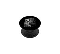 Edgy Borzoi Dogs Smoking Lighter Black White Art PopSockets Adhesive PopGrip