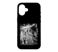 Edgy English Setter Dogs Smoking Street Art Case for iPhone 16