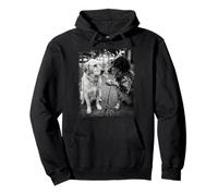 Edgy English Setter Dogs Smoking Street Art Pullover Hoodie