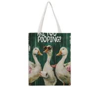 Edgy Live The Queen Street Style 02 Tote Bag Canvas Aesthetic Reusable Shopping Grocery Bags Shoulder Bag for Women Casual Handbag for Work Travel, 38x46CM