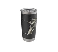 Edgy Smoking Unicorn Halftone Art Mythical Creature Design Stainless Steel Insulated Tumbler