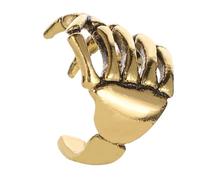 Edgy Spine Bone Ear Clip Punk Rock Accessory Alloy Metal Statement Skeleton Hand Jewelry for Edgy Outfits Statement Ear Jewelry Punk