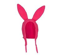 Edhomenn Bob's Burgers Louise Bunny Ears Hat Adult One Size Winter Warm Halloween Windproof Rabbit Long Ears Hat (Pink, Kid)