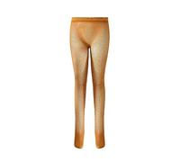 Edhomenn Little Kid Girls Solid Color Shiny Fishnet Tights Pantyhose Hollow Out Stockings Bottom Pants (A-Brown, one size)