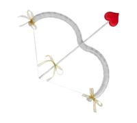 Edhomenn Valentine's Day Cupid Arrow Set, Cupid Bow and Arrow Costume, Ladies Valentines Fancy Dress (06 Gold, One Size)