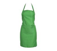 Edhomenn Women Men Fashion Apron Adjustable Solid Color Apron with Pocket Waterproof Cooking Kitchen Chef (02 Green, One Size)