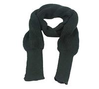 Edhomenn Wool Scarf for Women Knitting Wrap Sweater Multi-Use Solid Color Y2k Autumn Winter Scarf with Long Sleeves (03 Dark Green, One Size)