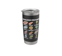 Ediacaran Creatures Chart Ancient Prehistoric Life Stainless Steel Insulated Tumbler