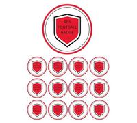 Edible 5" ANY FOOTBALL TEAM badge cake Topper and 12 x cupcake toppers Cake decoration NOT-PRECUT -WAFER CARD - /Scottish/English- United/City/Athletic/town (M.an - U.nnitted)