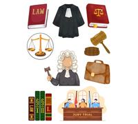 Edible A4 lawyer law judge theme Cake topper set Cake decorations NOT-PRECUT