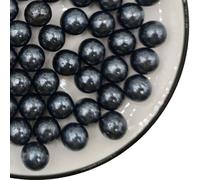 Edible Black Pearl Sugar Sprinkles 3.53 oz, 14mm Candy Pearls Ideal for Baking,Cake and Cupcake Toppers,Cookie Decoration,Ice Cream Topping,Wedding Shower Valentines Halloween Christmas
