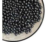 Edible Black Pearl Sugar Sprinkles 3.53 oz, 7mm Candy Pearls Ideal for Baking,Cake and Cupcake Toppers,Cookie Decoration,Ice Cream Topping,Wedding Shower Valentines Halloween Christmas