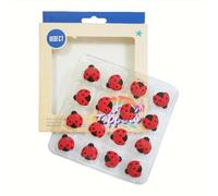 Edible Cake Decorating 16pcs Ladybug Sprinkles Cake Cookies Dim Sum Ice Cream Doughnut Perfect for Celebrations Festivals Birthdays Weddings