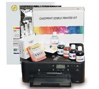 Edible Cake Printer Kit - Watson & Webb Includes 5 Refillable Ink Cartridges, 4x100ml, 25 Wafer & Icing Sheets & Essential Head Cleaning Kit.