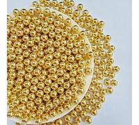 Edible Candy 7mm Gold Pearl 100G Cake Decoration Cake Topper Valentine's Day birthday Halloween Thanksgiving Christmas Party Cake Paper Cupcake Dessert Ice Cream Decoration Sprinkle