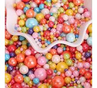 Edible Candy Cake Decoration 120G Colored Pearl Candy Valentine's Day Birthday Halloween Thanksgiving Christmas party Team Dinner Cake Cupcake Cookies for Dessert Sprinkles