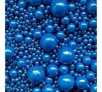 Edible Candy Cake Decoration 120G RoyalBlue Pearl Valentine's Day Birthday Halloween Thanksgiving Christmas party Team Dinner Cake Cupcake Cookies for Dessert Sprinkles