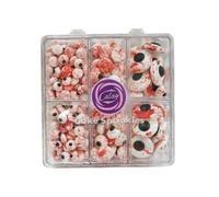 Edible Candy Cake Decoration 80G 7mm 1cm 1.8cm Candy Bloody Eyes Valentine's Day Birthday Halloween Thanksgiving Christmas party Team Dinner Cake Cupcake Cookies for Dessert Sprinkles