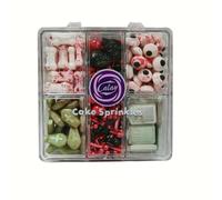 Edible Candy Cake Decoration 90G Tombstone Skeleton Cross Dog Bone Eyeball Decoration Candy Valentine's Day Birthday Halloween Thanksgiving Christmas party Cake Cpcake Cookies for Dessert Sprinkles