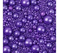 Edible Candy Cake Decoration Purple Pearl 120G Valentine's Day Birthday Halloween Thanksgiving Christmas party Team Dinner Cake Cupcake Cookies for Dessert Sprinkles