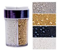 Edible Candy Cake Decoration White Black Gold Silver Pearl 168G Toppers Valentine's Day Birthday Halloween Thanksgiving Christmas party Team Dinner Cake Cupcake Cookies for Dessert Sprinkles