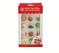 Edible Christmas cake decoration 2 Santa Claus 2 Christmas Trees 2 Image 2 Christmas deer 2 Gift Box 2 Doll Cake Surface Cake Paper Cupcake Dessert Decoration Cake Toppers
