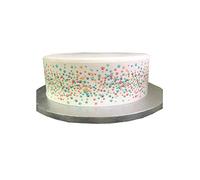 Edible Decor Icing Sheet Colourful Dogs Cats Animal Paw Print Border Ribbon - Perfect for Decorating Your Cakes- Easy to Use
