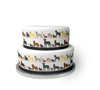 Edible Decor Sheet Cute Dog Puppy Animal Border Ribbon - Perfect for Decorating Your Cakes- Easy to Use