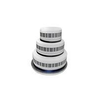 Edible Decor Sheet Piano Keys Border Ribbon - Perfect for Larger cakes - Easy to Use