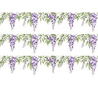 Edible Decor Sheet Wisteria Flower Cake Border Ribbon - Perfect for Larger cakes - Easy to Use