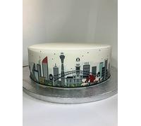 Edible Decor Sydney Australia City Skyline Border Ribbon - Perfect for Decorating Larger Cakes- Easy to Use