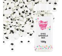 Edible Eyes By Baked With Love | 100g | Sugar Eye Sprinkles, Edible Cake Decorations, Ready To Use Toppers For Cupcakes
