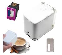 Edible Food Printer Machine, Mini Hanfdheld Inkjet Printer for Coffee, Bread, Desserts & Latte Art, Portable DIY Food Printing for Home and Small Shops