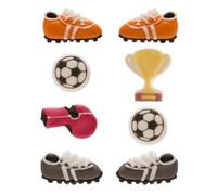 Edible FOOTBALL Cake Cupcake Sugar Decorations Edible decorations for Cakes, Cupcakes, Cookies & Sweets