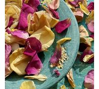 Edible Freeze Dried ‘Multicoloured’ Rose Petals - 200ml - Food Gradee (395)
