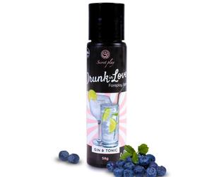 Edible gel 60 ml secretplay drunk in love gine tonic, Poids 0.070 Kg