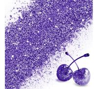 Edible Glitter - 100% Edible Glitter for Drinks, Cake Decorations, Chocolates, Muffins, Cocktail, Candy, Cream, etc (Purple)