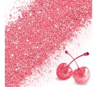 Edible Glitter - 100% Edible Glitter for Drinks, Cake Decorations, Chocolates, Muffins, Cocktail, Candy, Cream, etc (Pink Satin)