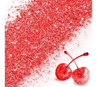Edible Glitter - 100% Edible Glitter for Drinks, Cake Decorations, Chocolates, Muffins, Cocktail, Candy, Cream, etc (Red)