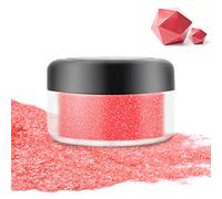 Edible Glitter - 10g Luster Dust Edible Food Grade Colouring Glitter for Cake Decorating, Baking, Drinks - Shimmer Dust Powder, Metallic Dusting Powder for Icing, Wine, Fondant, Candy, Cookie (Red)