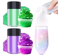 Edible Glitter - 3 Colours 100% Edible Glitter for Cakes, Cake Decorations, Chocolates, Muffins, Cocktail, Cream, etc