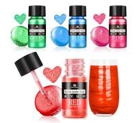 Edible Glitter Set for Drinks - 4 Colours Food Grade, 20g Edible Glitter Powder & Luster Dust for Cake Decorating, Baking, Cupcakes, Cookies, Fondant, Chocolate, Buttercream - DIY Edible Glitter Art