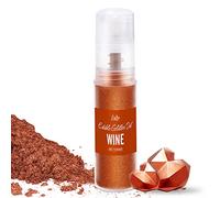Edible Glitter Spray - 10g Edible Luster Dust Metallic Food Grade Coloring Glitter for Drinks, Cake Decorating, Baking - Edible Dust Powder Shimmer Dusting Powder for Icing, Gumpaste, Candy (Wine)