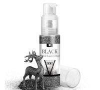 Edible Glitter Spray - 20g Luster Dust Edible Glimmer Powder for Sparkling Cocktails, Cake, Cupcakes, Wine, Beverage - Food Grade Shimmer Dust Powder for Baking, Drinks, Cookies Decoration (Black)