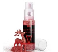 Edible Glitter Spray - 20g Luster Dust Edible Glimmer Powder for Sparkling Cocktails, Cake, Cupcakes, Wine, Beverage -Food Grade Shimmer Dust Powder for Baking, Drinks, Cookies Decoration (Red Velvet)