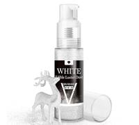 Edible Glitter Spray - 20g Luster Dust Edible Glimmer Powder for Sparkling Cocktails, Cake, Cupcakes, Wine, Beverage - Food Grade Shimmer Dust Powder for Baking, Drinks, Cookies Decoration (White)