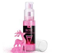 Edible Glitter Spray - 20g Luster Dust Edible Glimmer Powder for Sparkling Cocktails, Cake, Cupcakes, Wine, Beverage - Food Grade Shimmer Dust Powder for Baking, Drinks, Cookies Decoration (Rose)