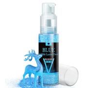 Edible Glitter Spray - 20g Luster Dust Edible Glimmer Powder for Sparkling Cocktails, Cake, Cupcakes, Wine, Beverage - Food Grade Shimmer Dust Powder for Baking, Drinks, Cookies Decoration (Blue)